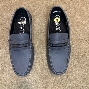Calvin Klein Men's Charcoal Slip-On Loafers